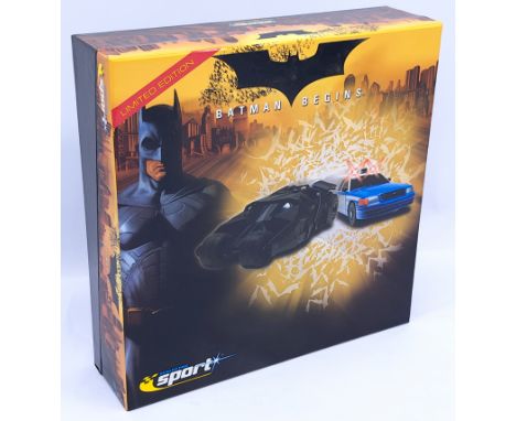 Scalextric Sport 2669A Batman Begins Set to include Batmobile and Gotham City Police Car - Limited Edition 2448 of 5000.&nbsp
