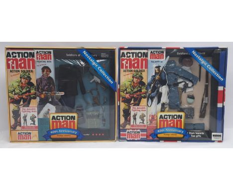 Hasbro Action Man 40th Anniversary Edition Nostalgic Collection pair to include (1) AM005 comprising Soldier and The French R