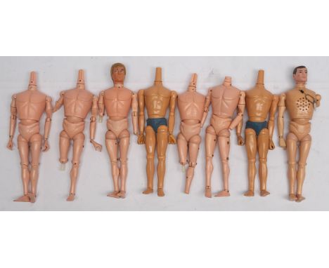 Palitoy Action Man vintage, a group of loose/undressed Figures - all are missing heads and/or limbs (Talking Commander mechan