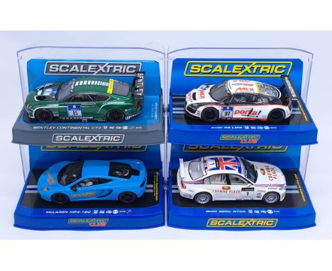 Scalextric, a group of 1:32nd scale Racing (and related) Slot Cars to include (1) C2714 BMW 320si WTCC - A.Priaulx No. 1; (2)