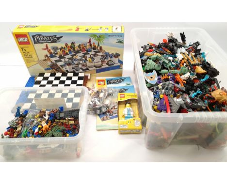 Lego Mixed Group Including A Quantity Of Loose Bionicle's, #40158 Pirates Chess Set (With Instructions But Missing Figures), 