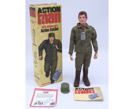 Hasbro/Art &amp; Science Action Man 50th Anniversary Action Soldier figure.&nbsp; This figure was displayed at AMCon 2016, he
