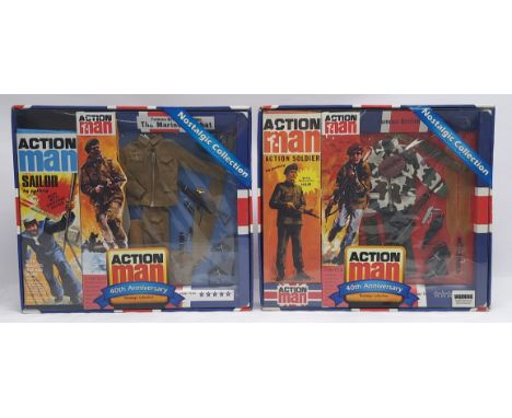 Hasbro Action Man 40th Anniversary Edition Nostalgic Collection pair to include (1) AM024 comprising Sailor and The Marine Co