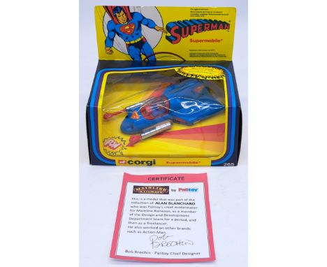 Corgi #265 "Superman" - Supermobile with "Superman" figure - Near Mint to Mint, with missiles attached to sprue, appears to b