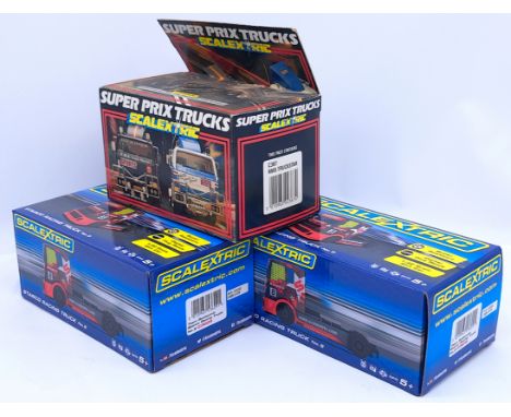Scalextric Truck 1:32nd Scale group to include (1) C387 RMS Truckstar; (2) 2 x C3609 Starco Racing Truck No.8, all appear to 