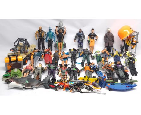 Hasbro modern Action Man (and similar), a quantity of loose action figures, vehicles and accessories - generally Fair to Good