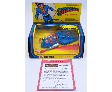 Corgi #265 "Superman" - Supermobile with "Superman" figure - Excellent to Near Mint, includes missiles, within Good Plus pack