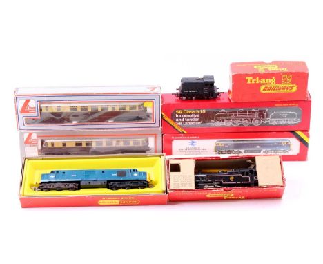 Seven boxed 00 gauge locomotives to include Triang Railways, Hornby, Lima and others, to include a Hornby 751 BR Coco diesel 