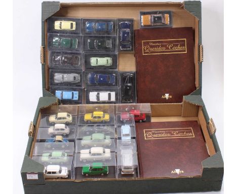 A collection of Altaya 1/43 scale diecast vehicles, related paperwork group, to include a 1970 Renault 2, a 1966 Simca 1000 a