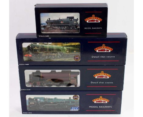 A Bachmann boxed locomotive group, four examples, to include a No. 32-136, No. 4575 Prairie tank loco, a No. 32-350 DC 4MT St