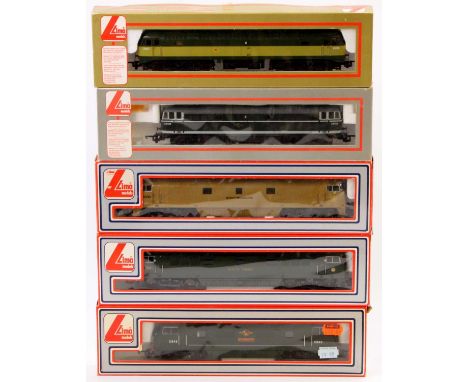 Lima Models OO gauge diesel locomotives, boxed group of 5 comprising No. 205134 "Western Pioneer", No. 205135 "Sharpshooter",