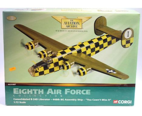 A Corgi Aviation Archive No. AA34007 1/72 scale model of an 8th Airforce Collection Consolidator B-24D Liberator, housed in t