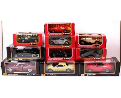 A collection of 1/18th &amp; 1/24th scale diecasts to include Maisto No. 31821 Citroen 15CV, No. 31897 1956 Chrysler 300B, Bu