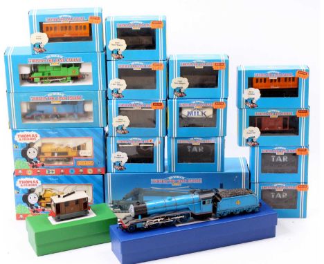 A collection of Hornby OO gauge The World of Thomas railway items to include No. R351 Thomas the Tank Engine, No. R306 Breakd