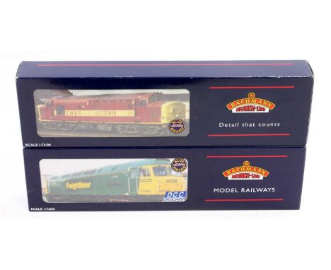 A Bachmann 00 gauge diesel locomotive boxed group, two examples to include a No. 32-750 DC Class 57 Freightliner Crusader die