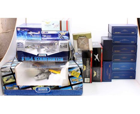 A collection of boxed mixed scale modern issue diecast aircraft to include, Corgi Aviation Archive AA38401 Bristol Blenheim, 