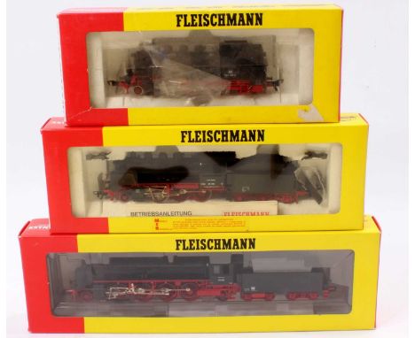 Fleischmann HO Gauge Boxed Locomotive Group, 3 examples to include No.4064 BR 063 389-0 2-6-2 Tank Locomotive, No.4142 BR24 0