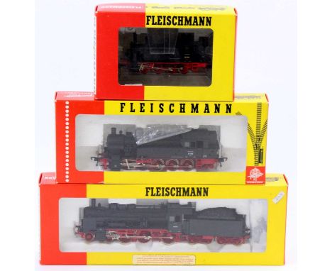 Fleischmann HO Gauge Boxed Locomotive Group, 3 examples to include No.4098 DRG BR 98 0-8-0 Tank Locomotive, No.4094 DB BR 94 