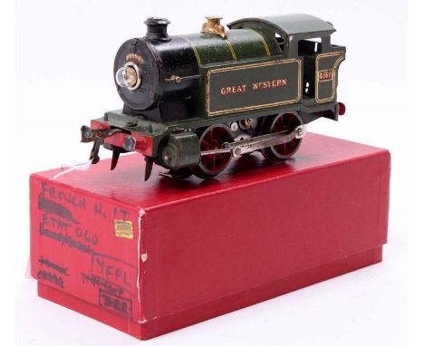 1931-5 Hornby revised body style, E16, 6vAC tank loco 0-4-0 ‘Great Western’ on tank sides, 4560 on cabsides black/red/gold. S