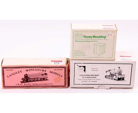 Three kits: Langley Miniature Models LBSC Baltic tank 4-6-4 requires Hornby A3 chassis; Golden Arrow Kits Southern Z class 0-