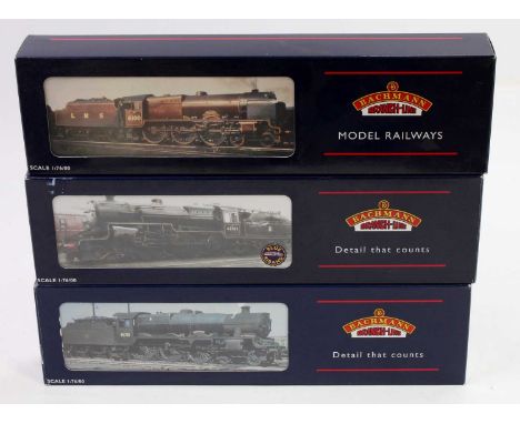 A Bachmann Railways boxed locomotive group, three examples, to include a No. 31-283 The Lancashire Fusilier Scots Class No. 6
