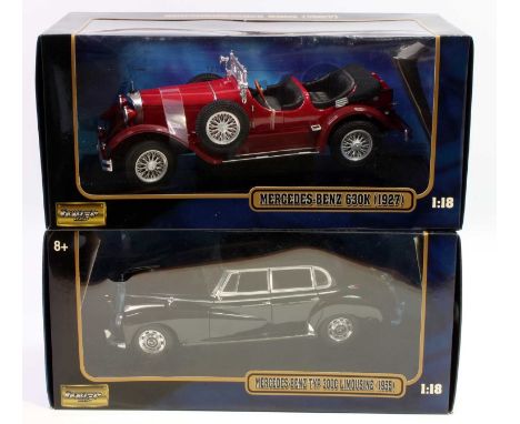 2 Ricko 1/18th scale boxed diecasts comprising No. 32102 Mercedes Benz Type 300C Limousine and No. 32101 Mercedes Benz 630K (