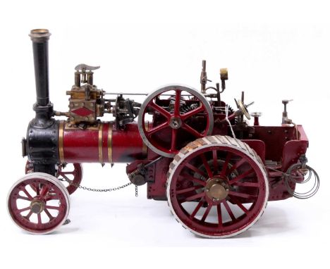 From LC Masons to Designs 1" scale traction engine titled 'Minnie', comprising of copper boiler with easy access to backhead 