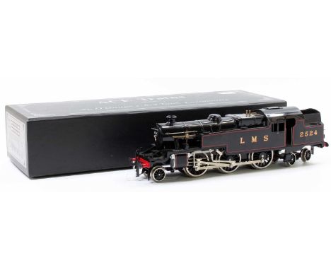 ACE Trains 2-6-4 tank loco LMS gloss black no.2524. Loco is very dusty - will benefit by cleaning. (E) (BE) Instructions