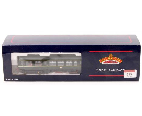 A Bachmann No. 32-900A Class 108 2-car DMU finished in BR green with speed whiskers