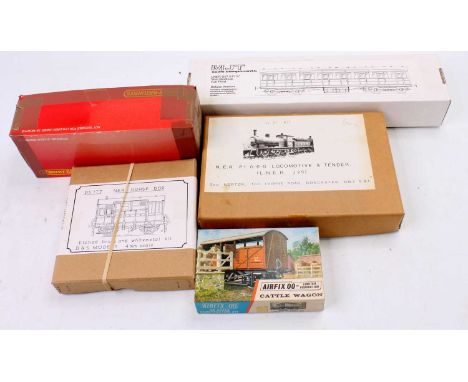 Various kits and part kits, all have opened boxes so completeness cannot be assured: MJT LNER D57 51ft non-vestibule full 3rd