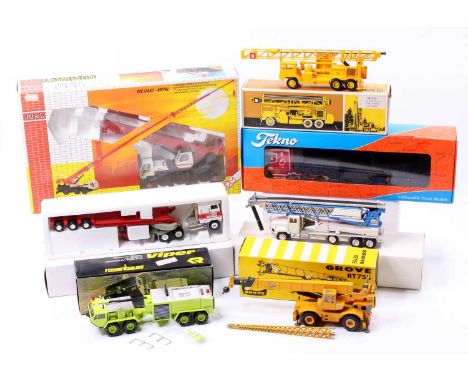 Two boxes containing a quantity of various 1/50 scale road transport and commercial vehicle diecasts, some examples are incom