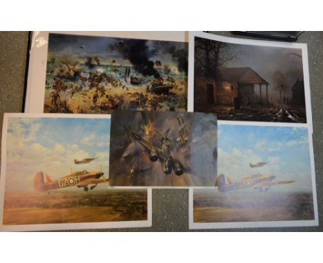 Pictures and Prints - Gerald Coulson, Into Battle, a print (2); another, 114 Squadron Blenheim IV; After John Stuart Booth, E