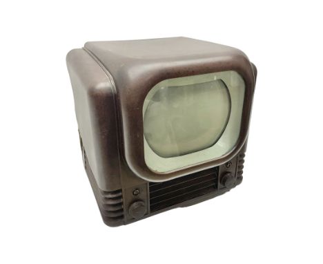 Bush Type TV22 Bakelite TV produced by Bush Radio, London, UK ca. 1950s, H40cm