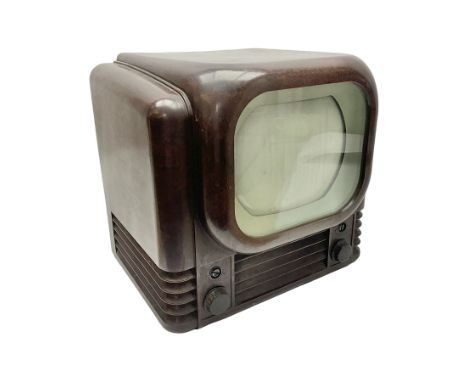 Bush Type TV22 Bakelite TV produced by Bush Radio, London, UK ca. 1950s, H40cm