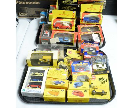 A selection of diecast model vehicles, by makers including: Kyosho Museum Collection; Efsi Toys; Cararama; Classic Sports Car