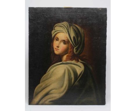 BRITISH SCHOOL (19th century) Portrait of Beatrice Cenci after Guido Reni, oil on canvas, unsigned, 25” x 20”, unframed (Est.
