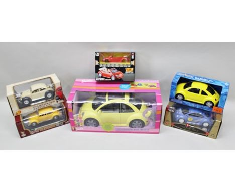 BARBIE VW New Beetle, CHAD VALLEY Fun Friction Car New VW Beetle, BURAGO VW New Beetle Cup 2000, MAISTO VW New Beetle Cabriol