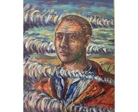 •Neil Macpherson R.S.A., R.G.I. (Scottish, b. 1954) "Dreamer in the Morning Mist", signed lower right, acrylic, framed. 31cm 