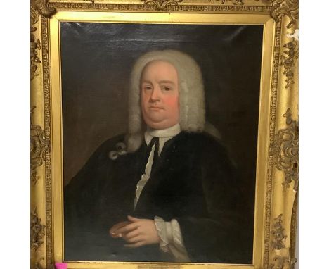 English School, mid-18th Century, Portrait of Richard Mullens (1674-1747), "Marshal of the Marshalsea of the Court of King's 