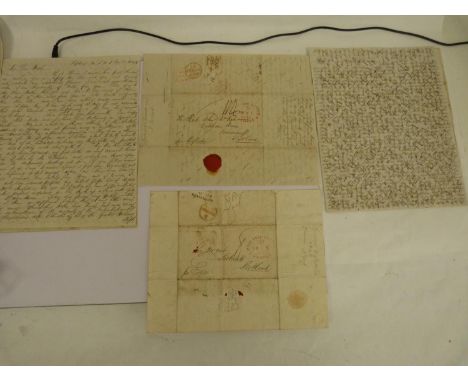 McNAB FRANCIS. Australia.&nbsp;6 detailed manuscript letters, each a folded folio sheet "ship letter" of varying legibility (