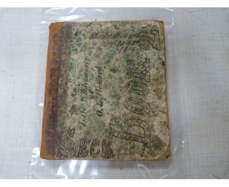 HOWARD O (Orris) L. of Warren, Maine, USA.&nbsp; "Life and Adventures". A curious small quarto ink&nbsp;manuscript vol., c.70
