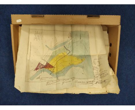 CUMMING THOS. (Surveyor).&nbsp;&nbsp;Plan of the Lands in Dispute between Major Hugh R. Duff of Muirtown &amp; the Town of In