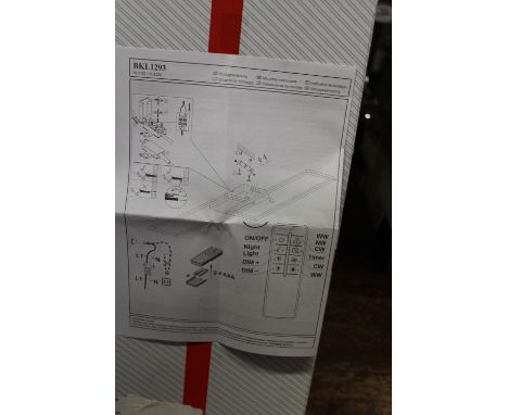 A boxed LED light fitting 