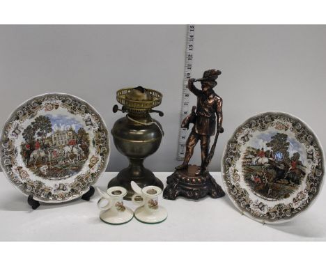 A selection of collectables including Spode 