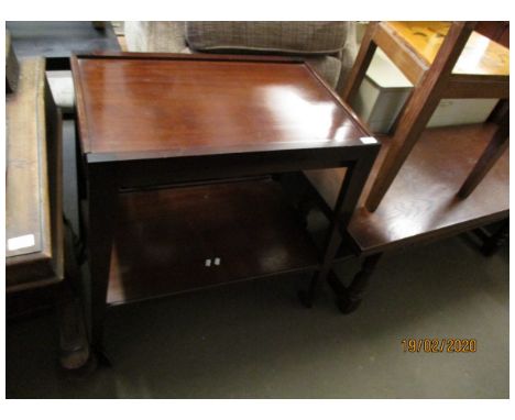TWO-TIER VINTAGE TEA TROLLEY 