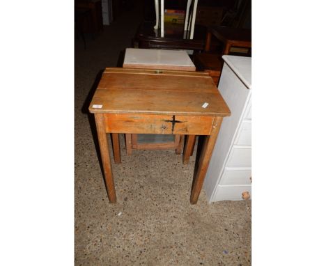 VINTAGE PINE SCHOOL DESK 