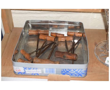 BOX VARIOUS HAND DRILLS, TOOLS ETC 