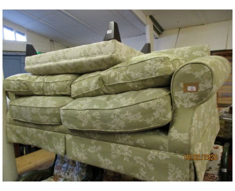 TWO-SEATER SOFA AND FOOT STOOL 