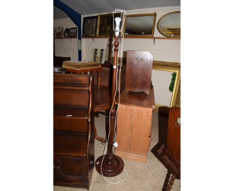 MAHOGANY STANDARD LAMP 