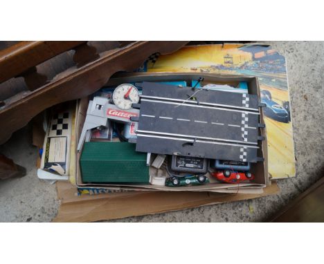 A Scalextric Grand Prix 75 set; together with other related Scalextrix boxed items and similar. 